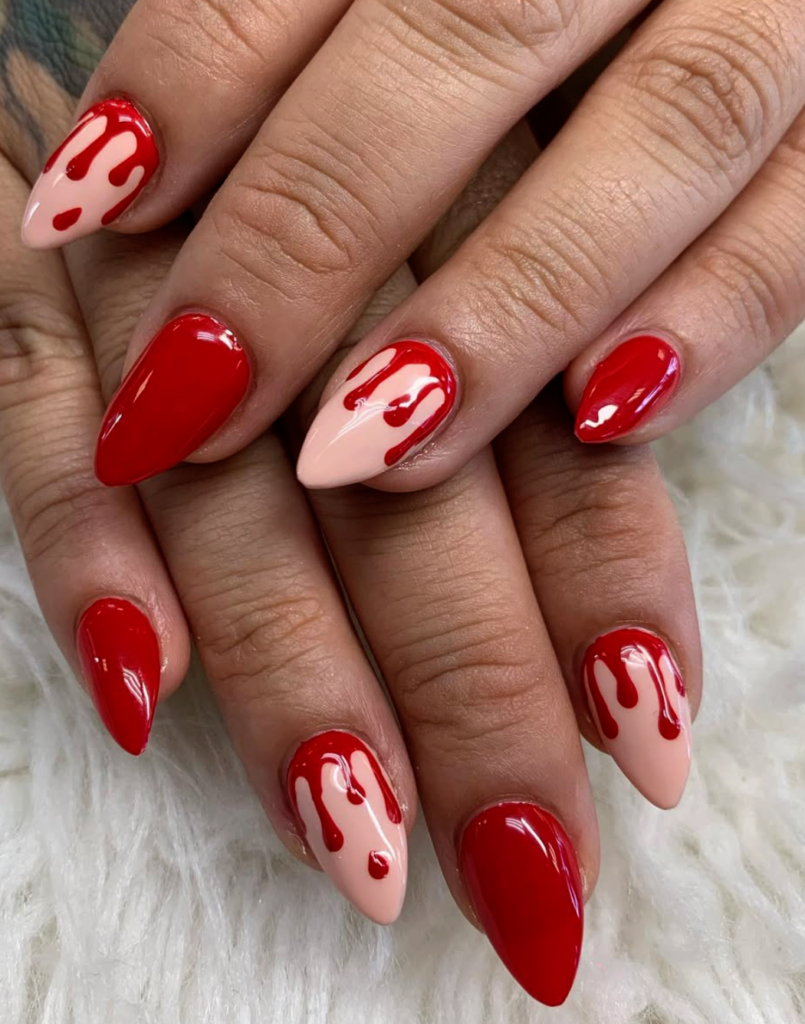 Blood Drip Nails